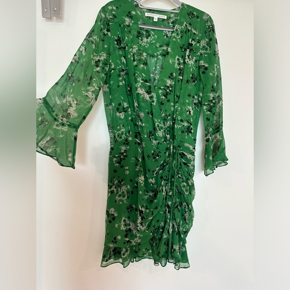 Veronica Beard Sean Silk Ruched Mini Dress - Picture 5 of 11